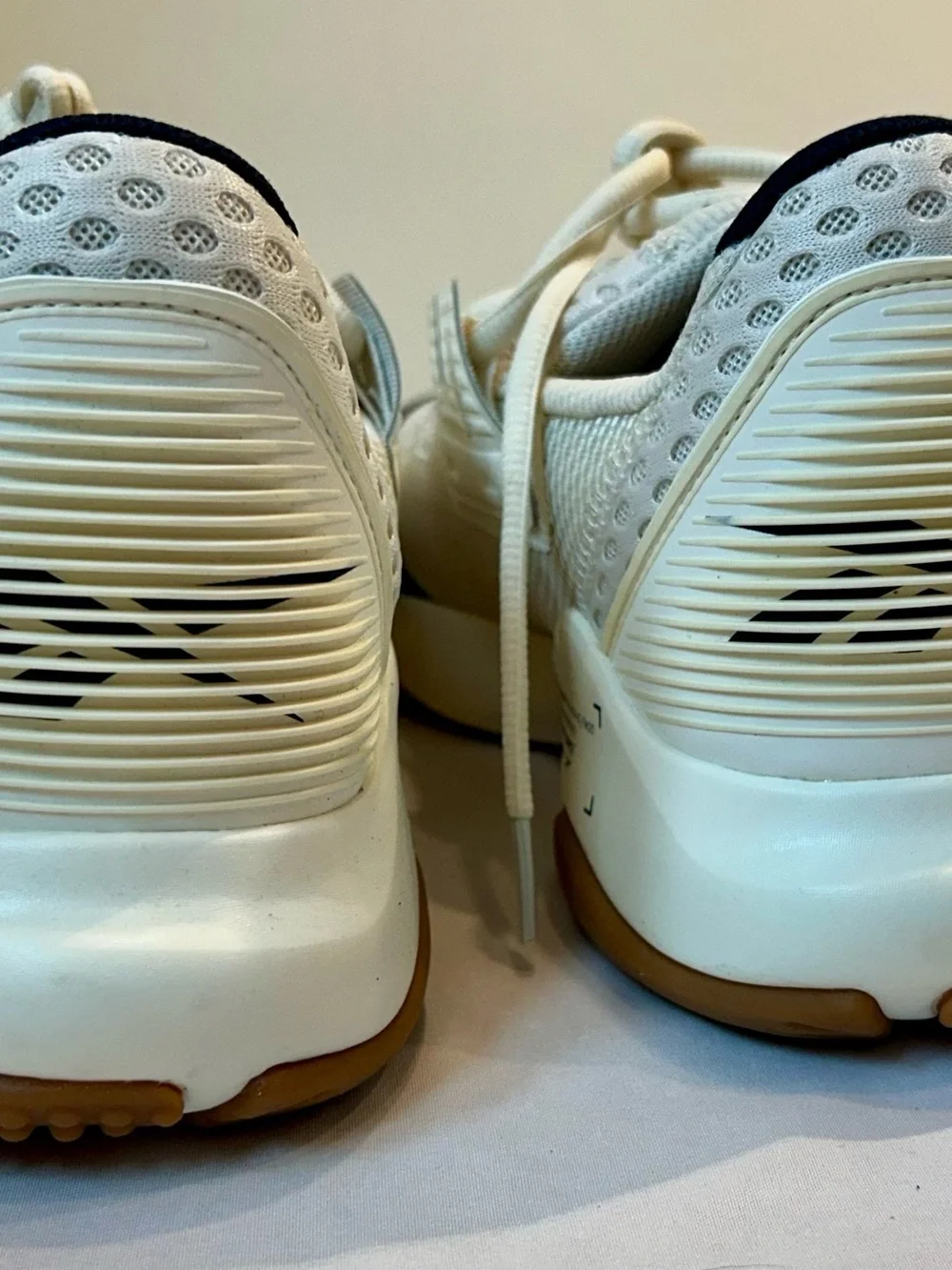 Reebok Men's JJ Watt Season IV Beige and Navy Training Sneakers